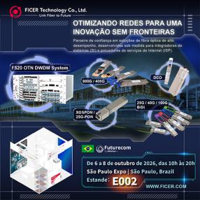 FICER apresenta soluções de fibra óptica de alto desempenho na Futurecom 2026, otimizando redes para inovação sem fronteiras
