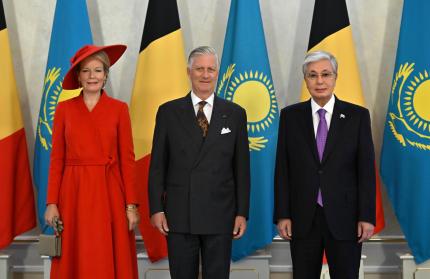 Reyes belgas impulsan relaciones bilaterales con Kazajistán en su primera visita a Astaná