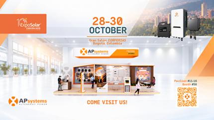 APsystems apresentará novos microinversores e soluções de armazenamento de energia na Expo Solar Colombia 2026