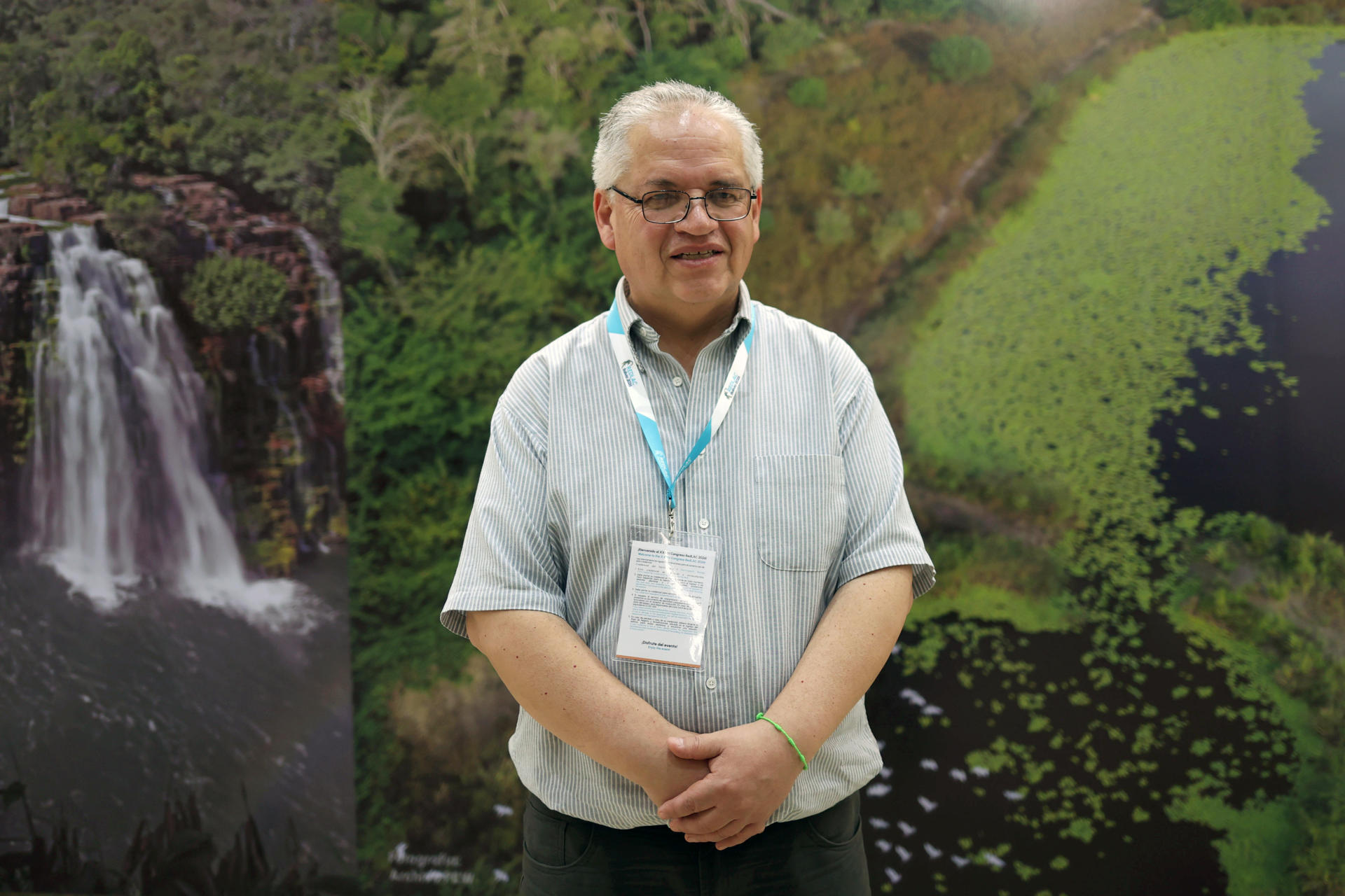 El director de la privada Fundación para el Desarrollo del Sistema Nacional de Áreas Protegidas (Fundesnap), Sergio Eguino, habla durante una entrevista con EFE en Santa Cruz (Bolivia). EFE/Luis Gandarillas