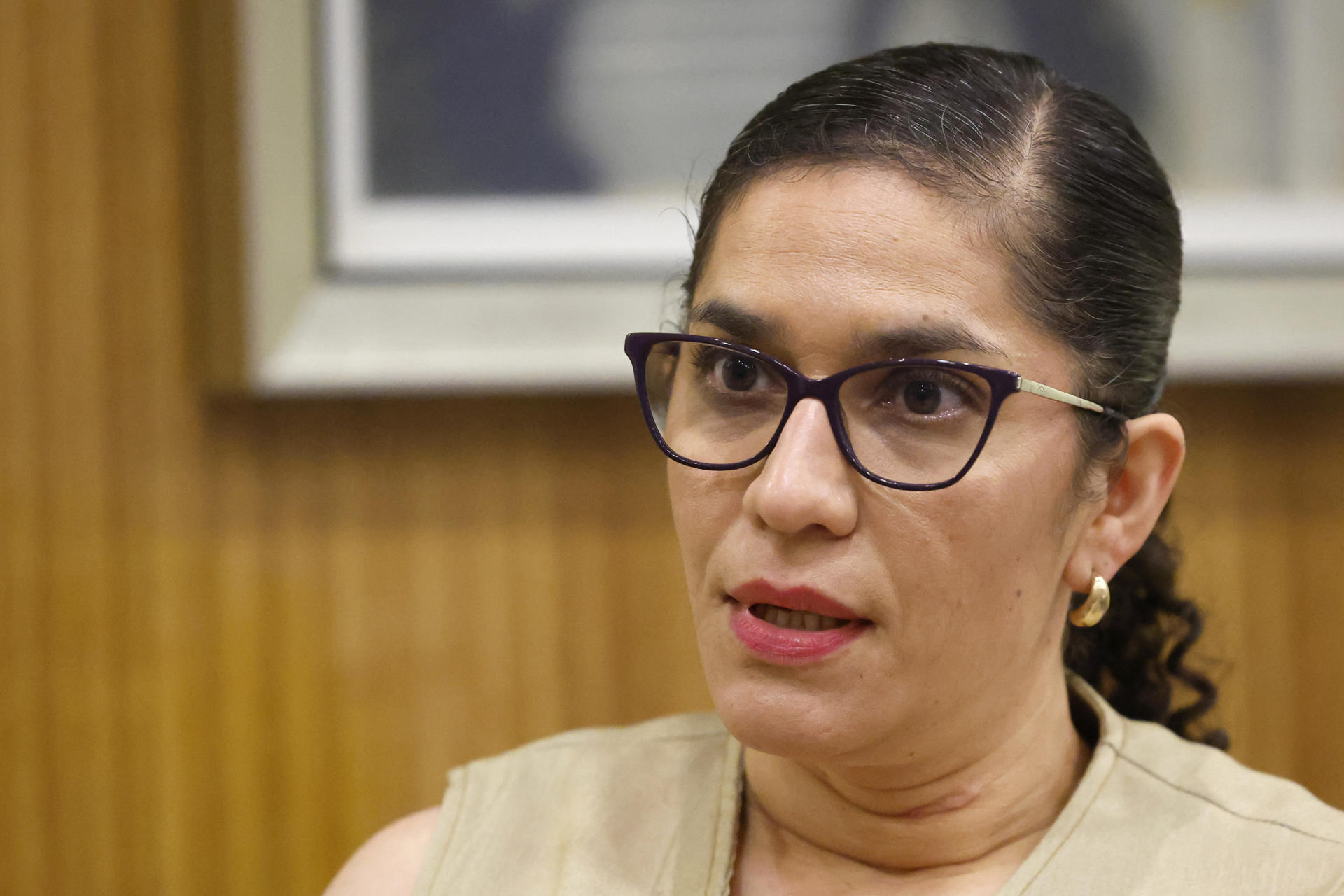 Fotografía de archivo del 26 de septiembre de 2026 que muestra a la gerente médica de Adium Centroamérica y Caribe, Melissa Barbieri, hablando durante una entrevista con EFE en Ciudad de Panamá (Panamá). EFE/ Bienvenido Velasco/ ARCHIVO