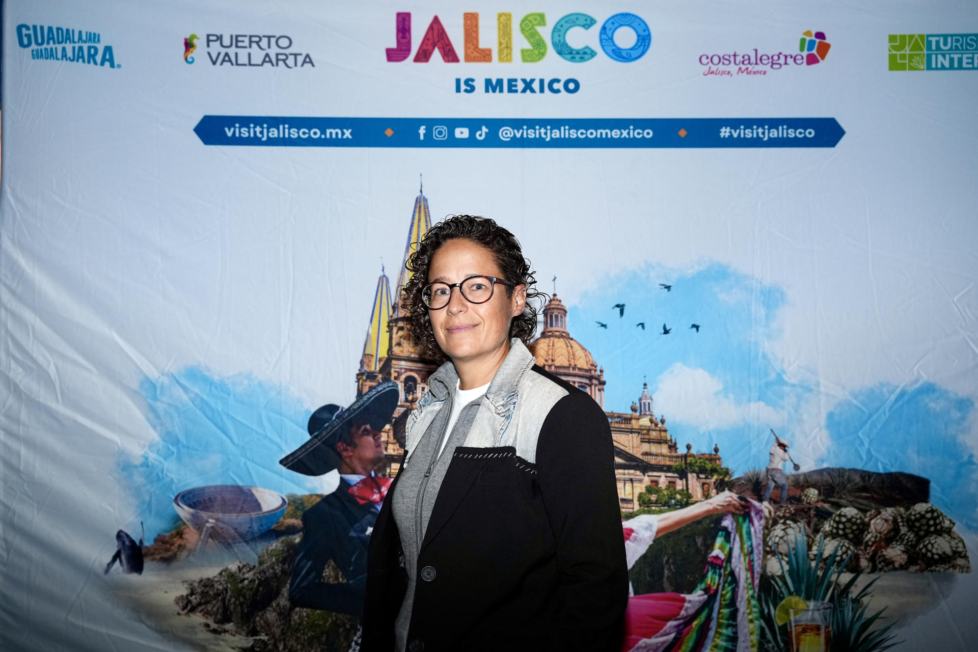 Fotografía del 23 de septiembre de 2026 que muestra a la secretaria de turismo de Jalisco, Michelle Fridman, posa durante la gira oficial de promoción cultural y turística que la revista Los Ángeles Magazine organizó en colaboración con la Secretaría de Turismo de Jalisco, en Nueva York (EE.UU.). EFE/ Eduardo Espinoza