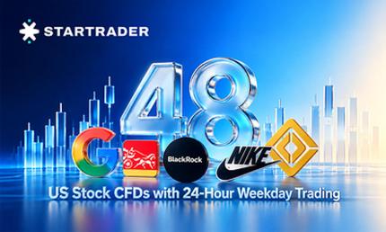 STARTRADER adiciona 48 CFDs de ações americanas com negociação 24 horas por dia durante a semana