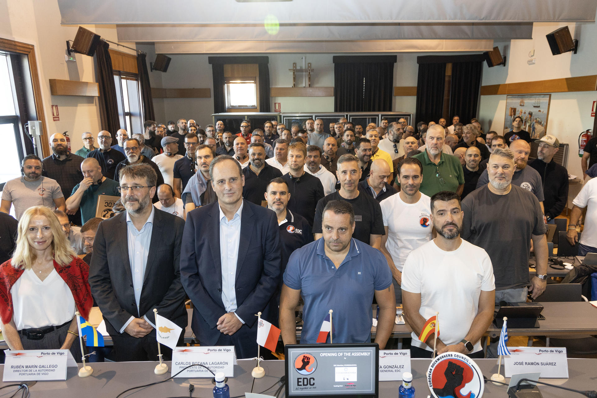 Vigo reúne a los sindicatos portuarios europeos para defender el empleo y los derechos de los estibadores y trabajadores portuarios